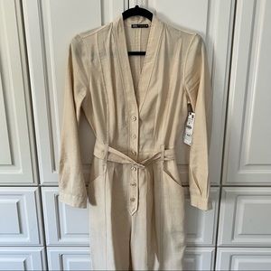 NWT Zara long sleeve jumpsuit XS